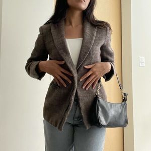 Wool Brown Blazer